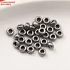 Anillo de Plata de Ley para Correr Espaciador de Cuentas de Burbuja Rueda Junta Accesorios Retro Viejo DIY Hecho a Mano Anillo de Plata con Cuentas Material