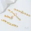 Colgante de Mariposa con Circonita Micro-Pavimentada Color Dorado de 14 Quilates Relleno de Color que Conserva el Color Doble Colgante Hecho a Mano DIY Conector de Colgante para Pulsera