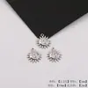 Pendente Minimalista Irregular Cruzado Flor Coração Rosto Solar em Formato de Pingente DIY Colar Artesanal Pingente de Liga