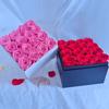 Flor Eterna Rosa Cubo Abrazable Cuadrado Estilo Ins Acabado Qixi Festival Día de San Valentín Regalo para Amantes y Amigos