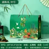 Caja de Regalo Zongzi Caja de Embalaje Bolso Zongzi Caja de Regalo de Alto Nivel para el Festival del Bote del Dragón Caja Vacía Caja de Zongzi con Ventana Creativa Envío Gratis