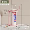 Vaso para Enjuague Bucal, Vaso para Cepillo de Dientes, Portacepillos de Dientes, Portavasos de Almacenamiento para Cepillo de Dientes Eléctrico, Set de Artículos de Tocador para Dormitorio Estudiantil