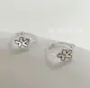 Aretes de Plata de Ley S925 con Flor de Graffiti para Mujer, Diseño de Nicho, Estilo Ins, Únicos, Lindos, Versátiles