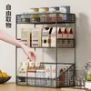 Estante de Almacenamiento para Escritorio de Snacks Sala de Estar Mesa de Comedor Encimera Estante de Almacenamiento en Capas Aparador Organizador de Mesa para Encimera Portavasos