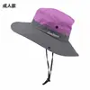 Sombreros de Sol de Verano para Mujer para Exteriores Cuidadosamente Seleccionados con Agujeros para Cola de Caballo, Sombreros de Pescador, Sombreros de Protección Solar, Sombreros de Senderismo Transpirables Estilo Padre-Hijo
