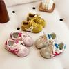 Tênis Casual Retro Estilo Coreano para Crianças, com Solado Macio, Respirável, Versátil, Moda, Velcro, para Treino, Tendência