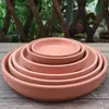 Vaso de Flores de Cerâmica Vermelha Prato de Água Base de Apoio Chassi Cerâmico Bandeja Móvel Bandeja para Plantas Suculentas Plantas Verdes