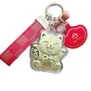 Shuibei Ouro Puro 999 0kg Gato da Sorte Pingente de Bolsa Chaveiro Presente para Transmissão ao Vivo Atacado