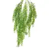 Galho de salgueiro artificial Vime falso Salgueiro planta verde de plástico folha de salgueiro planta rattan flor falsa pendurado na parede decoração de teto pendurado na parede