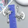 Colgante de Hacha Herramienta Antigua de Aleación de Plata Vintage Transfronterizo Accesorios para Joyería de Pulsera Collar Llavero DIY