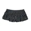 Falda corta mini plisada bodycon dulce y picante de línea A adelgazante Harajuku Y2K de lunares sexy caliente moda callejera retro de verano
