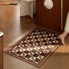 Alfombrilla de baño para puerta de inodoro, antideslizante, absorbente de diatomeas, de secado rápido
