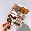 Novo Presilha de Cabelo Fofa de Urso para Outono e Inverno, Presilha Lateral de Pelúcia para Franja, Grampo de Cabelo, Presilha Infantil, Acessório de Cabelo, Presilha Lateral