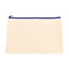 Estuche para lápices de lona con cremallera, pintado a mano en blanco, para estudiantes, papelería, bolsa de almacenamiento de lápices, registro personalizado, disponible en stock