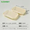 Tapa Transparente Venta Directa del Fabricante Caja de Almuerzo Desechable Base de Almidón de Maíz Caja de Empaque para Llevar Biodegradable Grado Alimenticio