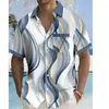 Elegante camisa estampada floral para mediana edad y personas mayores, top de manga corta para verano
