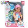 Boneca de Simulação Bebendo Água e Fazendo Xixi Boneca com Louça, Roupas, Penico, Mamadeira, Chupeta, Brinquedos para Crianças