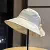 Sombrero de Pescador de Alta Calidad Estilo Coreano para Mujer, Sombrero con Protección Solar de Ala Ancha, Transpirable, Versátil, Protección UV, Sombrero de Sol de Moda