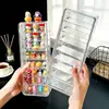 Caja de Exhibición Transparente de Acrílico para Mini Figuras Caja de Almacenamiento de Cajas Sorpresa Polvo de Escritorio Caja Pequeña Linda Partículas Estante Multicapa