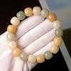Pulsera de Raíz de Bodhi de Jade Blanco Multi-Tesoro para Mujeres, Cuentas de Oración Budistas, Precio de Fábrica al por Mayor