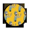 Científico loco saches y nieto Smith insignia de espejo de dibujos animados insignia de hojalata colgante pepinillo encurtido