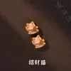 Estilo Chinês Tradicional Acessórios Dourados com Areia Liga de Esmalte Pingente de Gota de Óleo Contas Espaçadoras Pulseira DIY Feita à Mão Charms para Joias