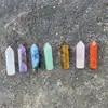 Piedra Natural Amatista Columna Hexagonal Punto Único Irregular Set de 7 Piedras de Yoga Caja de Regalo Nuevos Productos Transfronterizos