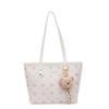 2025 Nova Bolsa Tote Simples Casual de Verão para Mulheres Trabalharem e Se Deslocarem Bolsa de Ombro de Grande Capacidade Bolsa Axilar Fashion