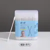 Bastoncillos de Algodón para Bebé 200 Piezas en Caja Bastoncillos Pequeños de Algodón para Niños Doble Punta Ultra Finos Desechables Recogedor de Oídos Bastoncillos de Algodón de Cabeza Pequeña