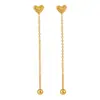 Pendientes de Acero de Titanio con Forma de Corazón Minimalistas Ins de Estilo Coreano, con un Diseño de Moda y Pendientes Versátiles con Forma de Corazón