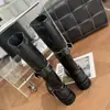 Colección Europea 2026 Otoño/Invierno Nuevas Botas Largas Vintage de Piel de Vaca Desgastada para Mujer con Tacón Cuadrado y Hebilla Botas Altas de Monta