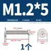 Tornillos de Cabeza Plana Delgada niquelados, de Forma Delgada, de Borde Delgado, Cabeza Plana Grande, Cabeza Plana Negra, Tornillos Phillips, Cabeza Plana M2M3M4M5M6