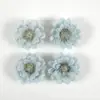 Boutique simulación lasaña cabeza de flor de crisantemo hecha a mano material para corona DIY estilo ins retro floral decoración de boda flor de seda