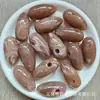 34x17mm, agujero de 4.7mm, Cuentas acrílicas estilo retro europeo y americano en forma de lágrima, Kit de materiales para joyería DIY, collares y aretes