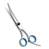Tesoura para pet conjunto tesoura para cachorro tesoura de cabelo tesoura reta tesoura de dentes retos tesoura de boca de peixe curva tampa azul tampa rosa atacado