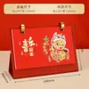 Calendario de Escritorio de Cuero Nuevo Personalizado Año 2025 de la Serpiente Adorno de Calendario de Escritorio Creativo para Empresas Regalo