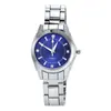 Nuevo reloj de pulsera de acero para mujer 2025 compacto incrustaciones de pedrería creativo casual para mujer reloj simple transfronterizo