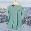 Moda Transfronteriza de Seda de Hielo Talla Grande Manga Corta Verano Secado Rápido Holgada Camiseta Niños Marca de Alta Gama Moderna Camiseta para Hombre Venta al por Mayor