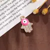 Acessórios Criativos DIY Diamante de Palma Olho de Diabo Pingente de Duplo Furo Pingente Pulseira Pulseira Colar Pingente Joia