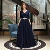 Ropa de Actuación Coral para Mujer Vestido de Noche Elegante Largo Anfitrión Ropa de Coro 2025 Nuevo Ajuste Entallado