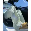 Pantalones Casuales Perforados Transpirables de Secado Rápido para Hombre, Estilo Americano de Verano Modernos Sueltos Rectos con Caída Protección Solar de Pierna Ancha