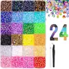Rhinestones de Resina Planos de 3mm com 24 Cores Mais Vendidos da Amazon, Rhinestones Gelatinosos para DIY em Roupas, Arte de Unhas, Rhinestones para Celular