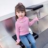 [Pronta Entrega] Suéter Tricotado de Base para Meninas 2025 Novo Primavera e Outono Bebê Outono e Inverno Pulôver Suéter Tricotado para Meninas