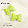 Colgante de Lazo Brillante Color Macarrón Acrílico Accesorio Colgante para Bolso Material de Decoración DIY Adorno Hecho a Mano para Ropa