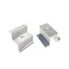 Acessórios para Sistema de Montagem Fotovoltaica Solar Porca Borboleta de Plástico Grampo Central de Liga de Alumínio para Painel Solar Grampo Lateral Clipe de Fixação Conjunto Completo