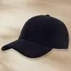 Gorra de Béisbol Popular de Pana para Otoño e Invierno con Logo Personalizado, Estilo Coreano para Hombres y Mujeres, Gorra Sencilla de Color Sólido con Visera de Pato, Gorro Cálido