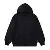 Sudadera con capucha de rizo 100% algodón para otoño, con logo estampado, color liso, ropa de trabajo para otoño e invierno, uniforme de grupo, corte holgado, hombros caídos, manga larga