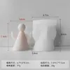 Adornos de Yeso Aromaterapia Ángel Transfronterizo Molde de Silicona DIY Alas Ángel Pequeño Herramienta para Pulir Velas
