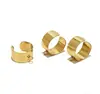 Colgante de Anillo Redondo Ancho de Acero Inoxidable Material 304 Chapado al Vacío Hecho a Mano DIY Colgante de Anillo Accesorios de Joyería