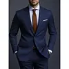 Estoque Disponível Conjunto de Terno Masculino, Conjunto Casual Europeu e Americano de Terno e Calça Duas Peças, Blazer para Casamento e Jantar